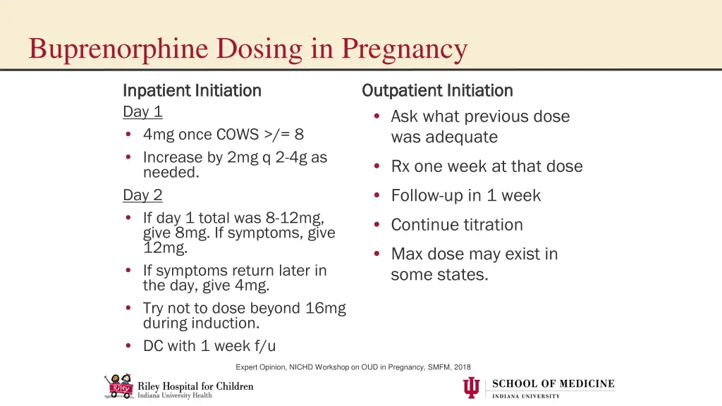 buprenorphine dosing in pregnancy