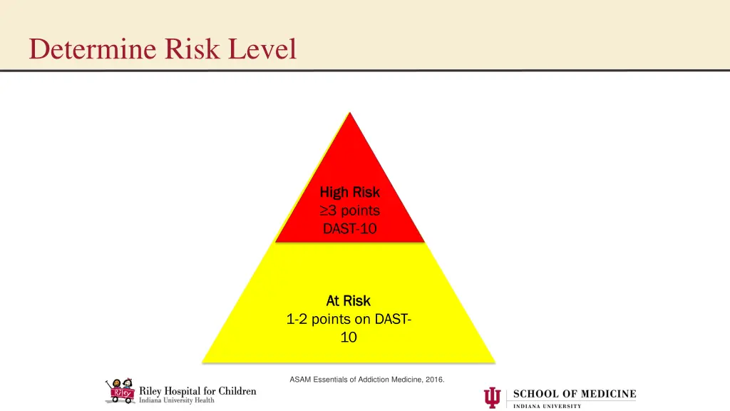 determine risk level