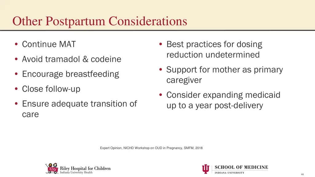 other postpartum considerations