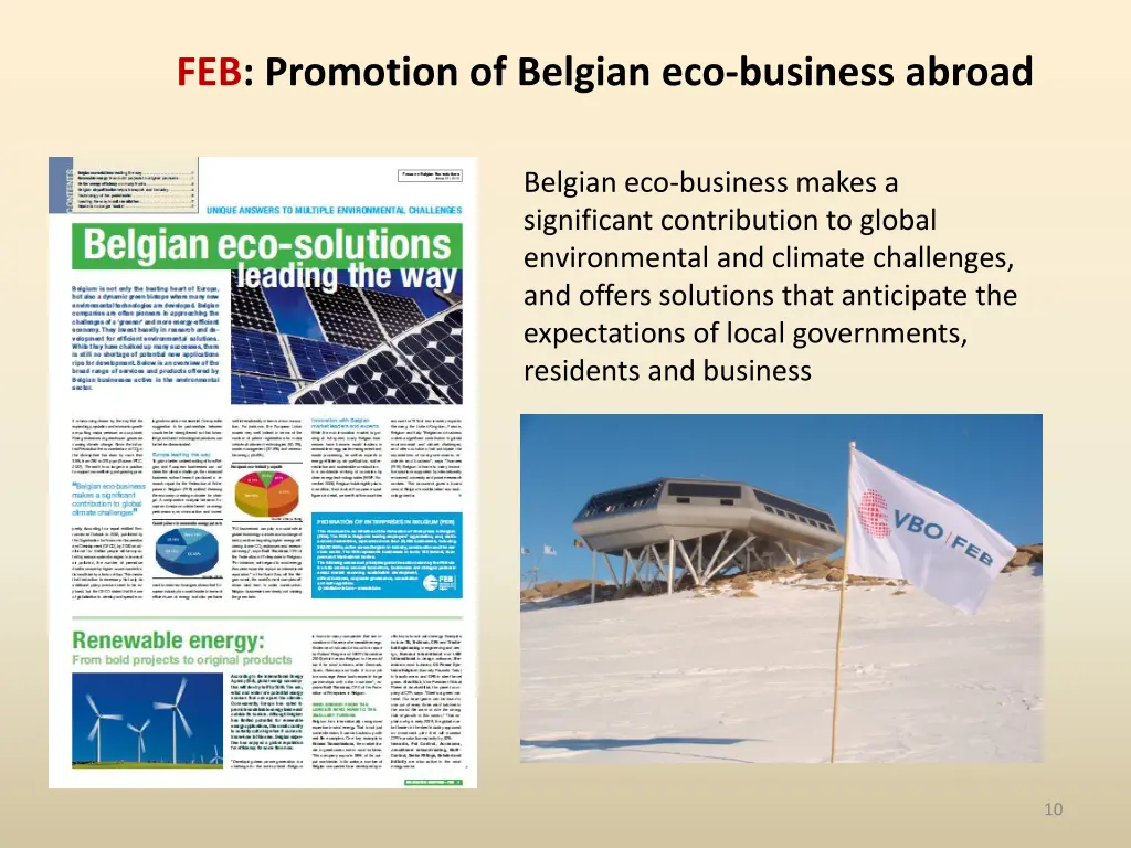 feb promotion of belgian eco business abroad