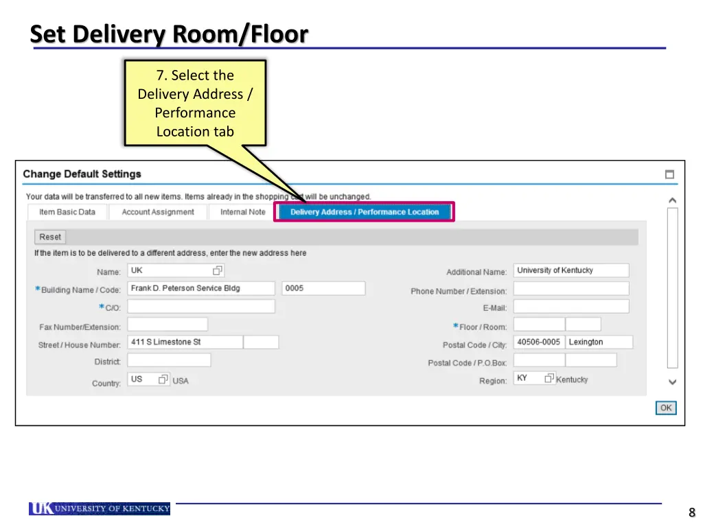 set delivery room floor