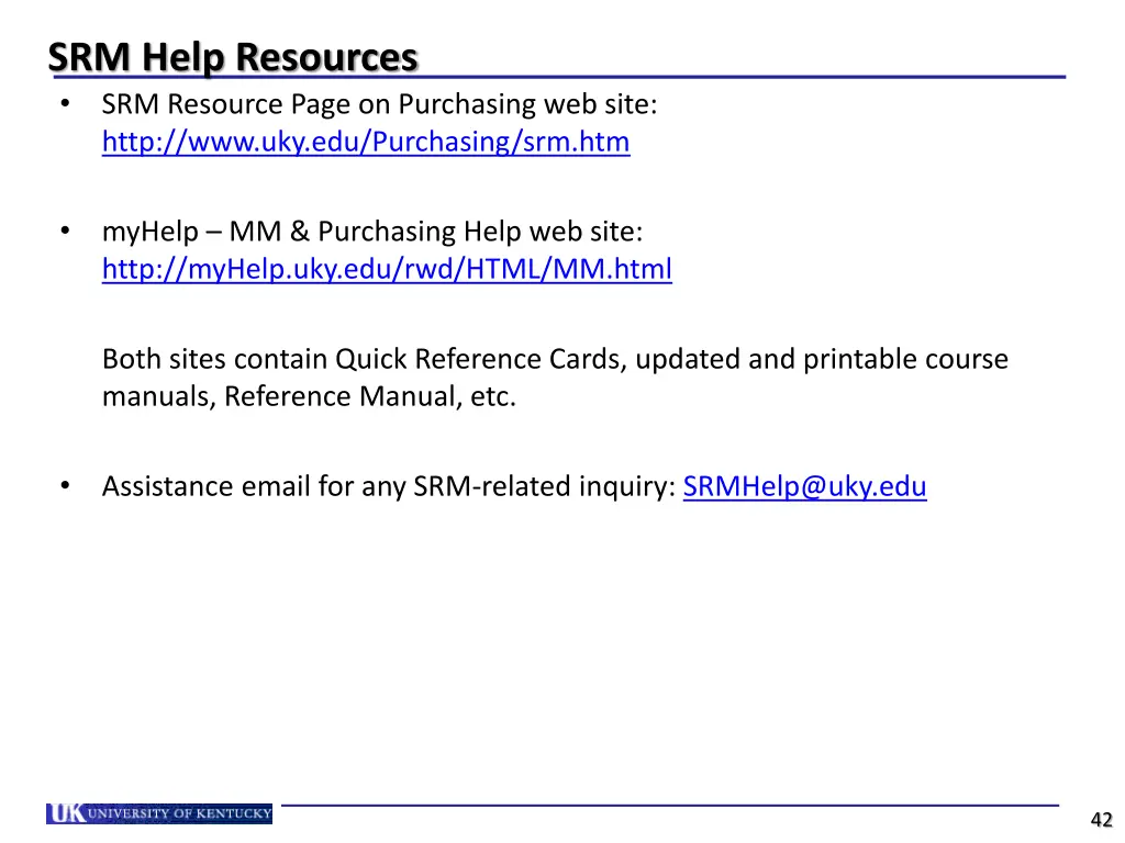 srm help resources srm resource page