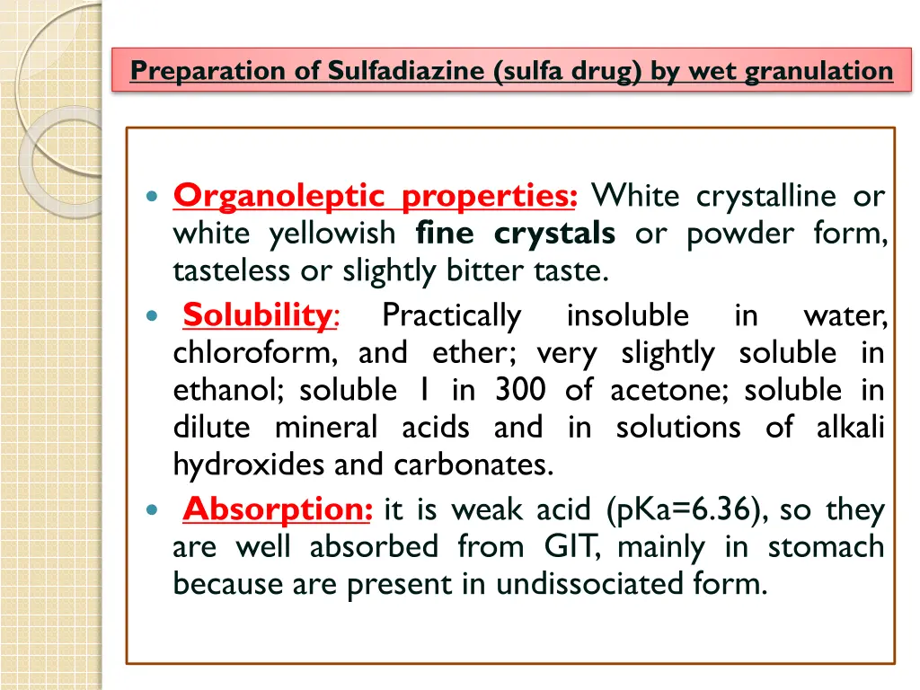 preparation of sulfadiazine sulfa drug