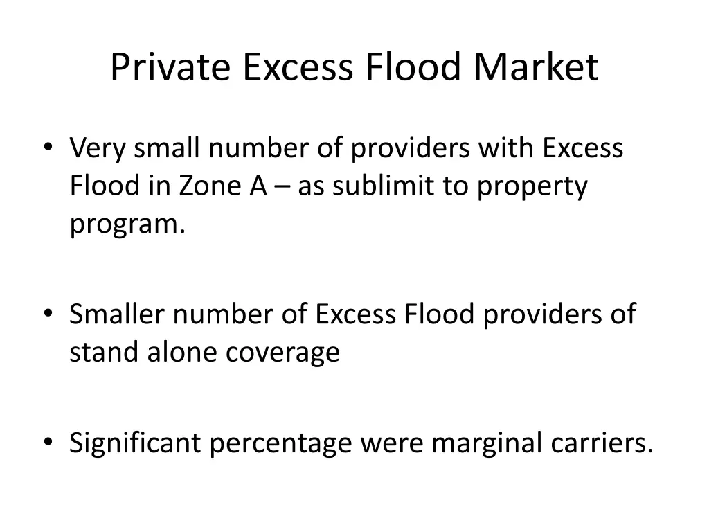 private excess flood market 1