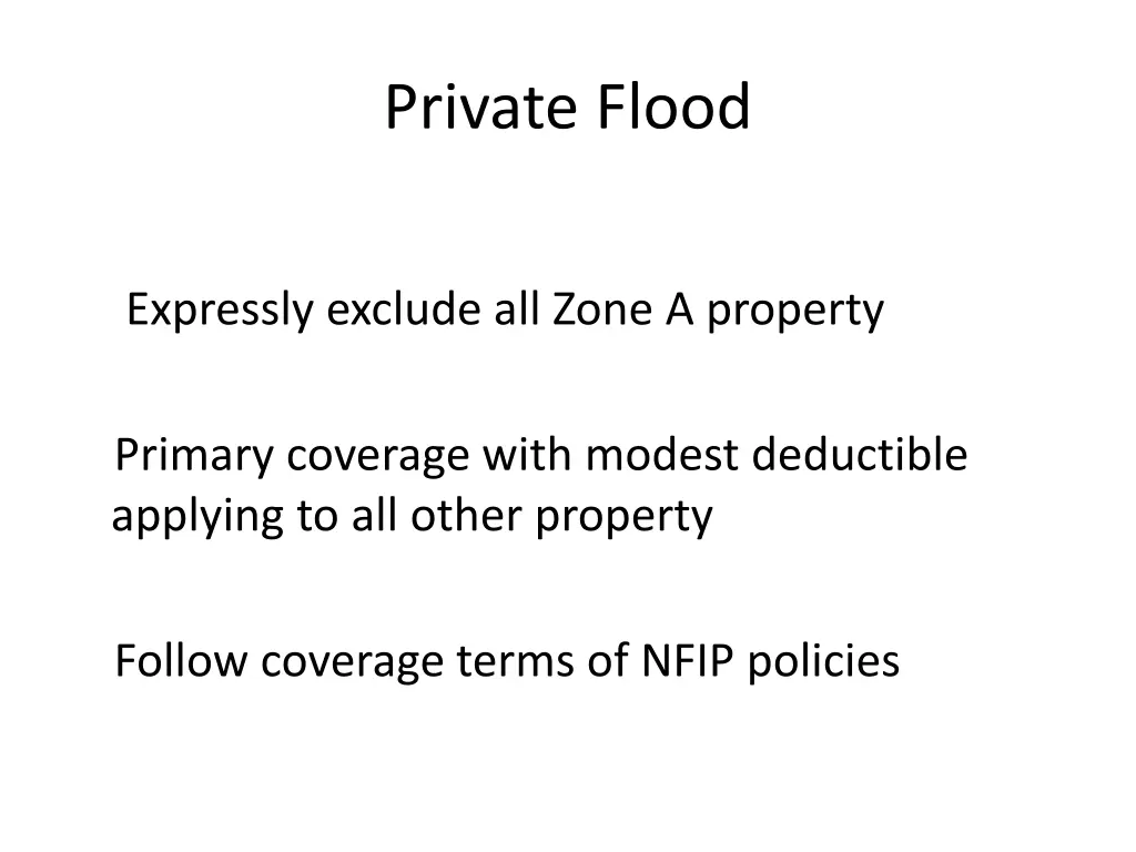 private flood 1