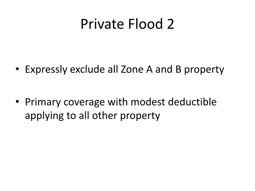 private flood 2