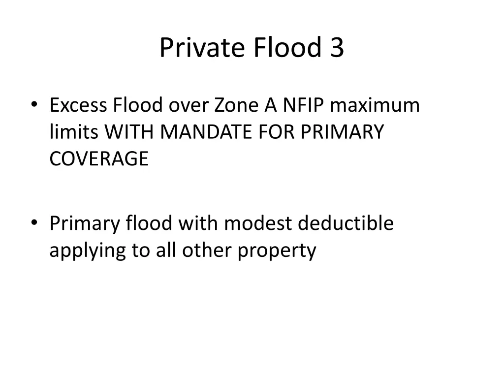 private flood 3