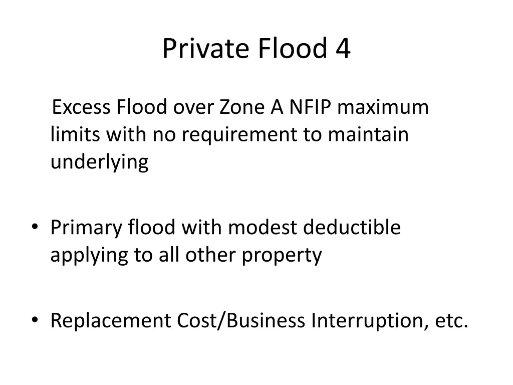 private flood 4