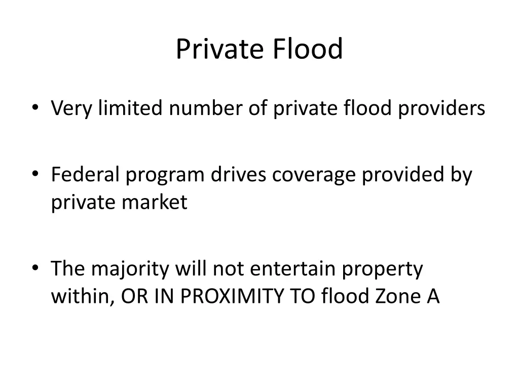 private flood