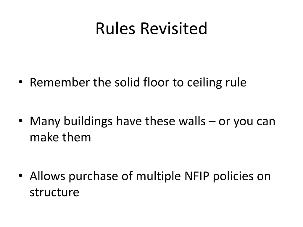 rules revisited