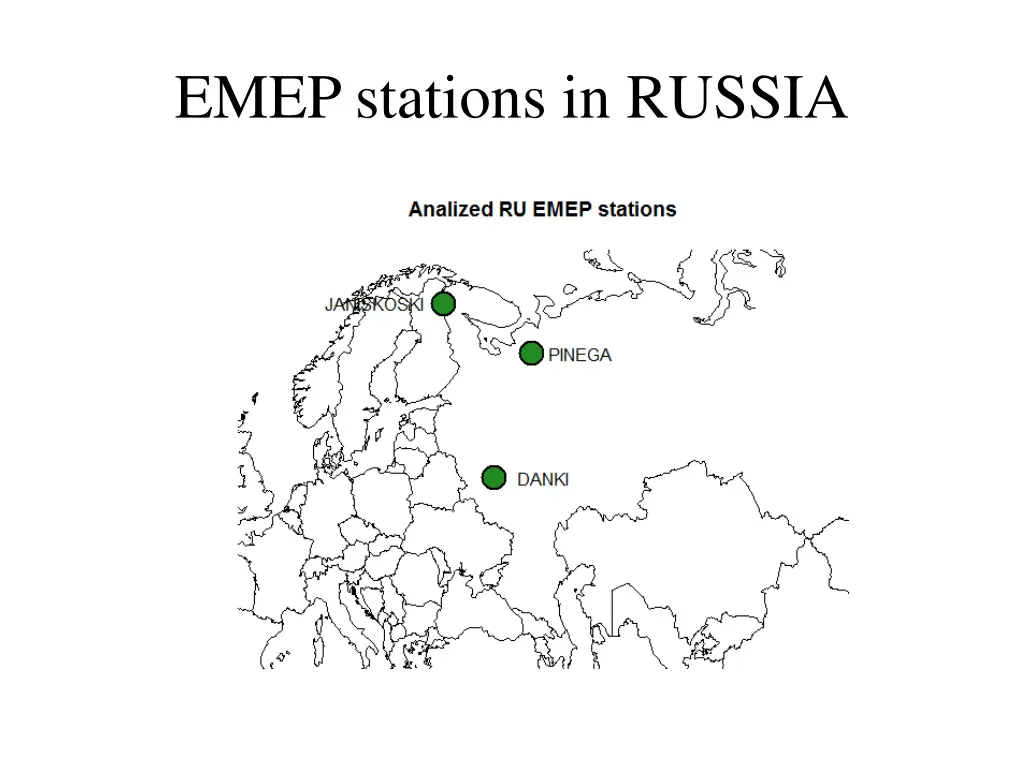 emep stations in russia