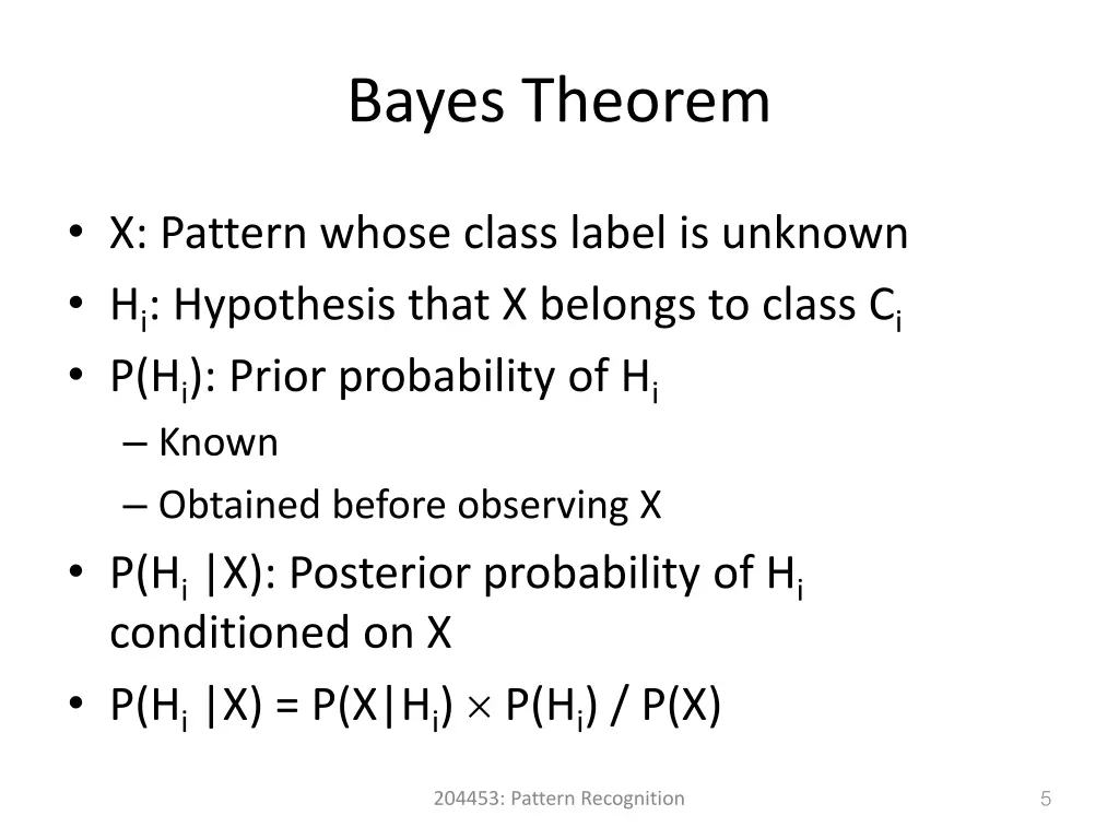 bayes theorem