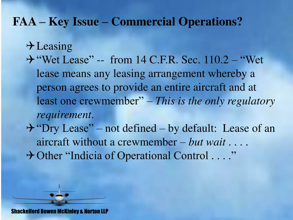 faa key issue commercial operations 2