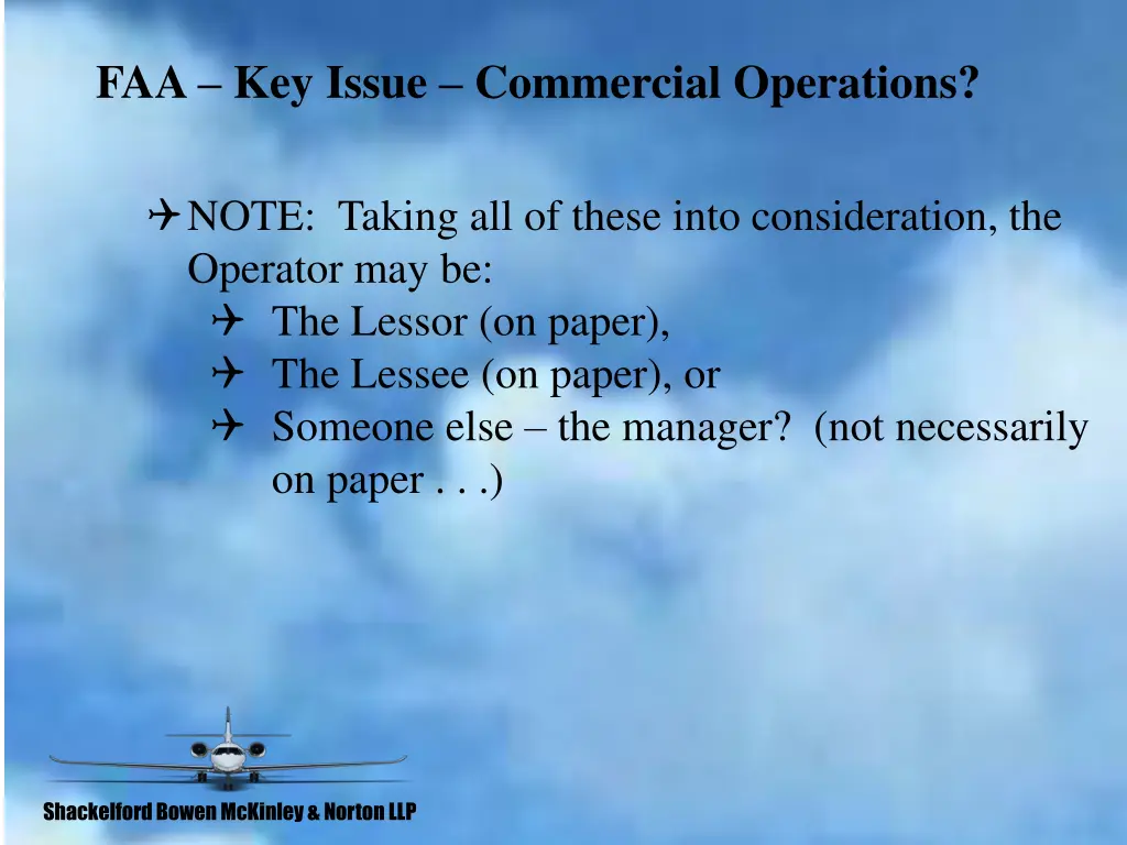 faa key issue commercial operations 5