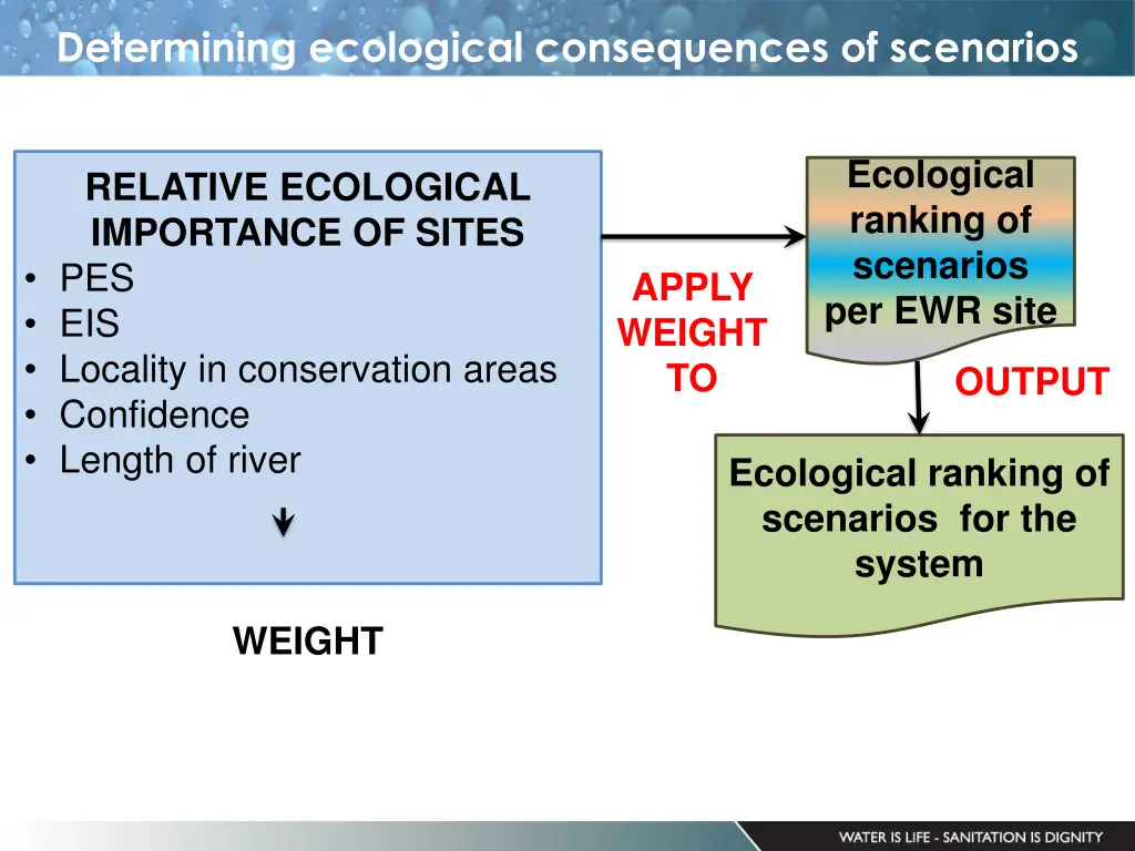 determining ecological consequences of scenarios 2