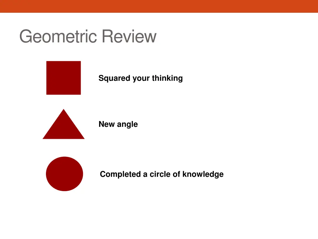 geometric review