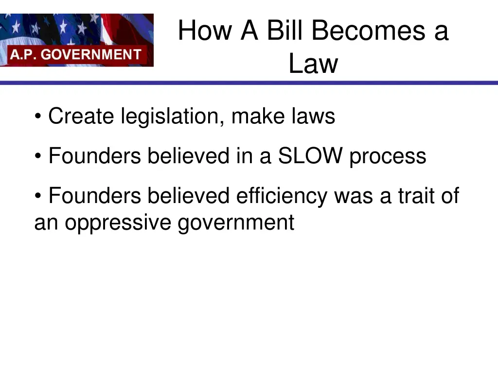 how a bill becomes a law