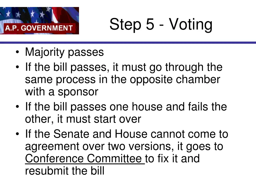 step 5 voting