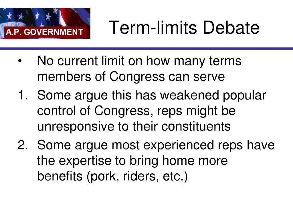 term limits debate