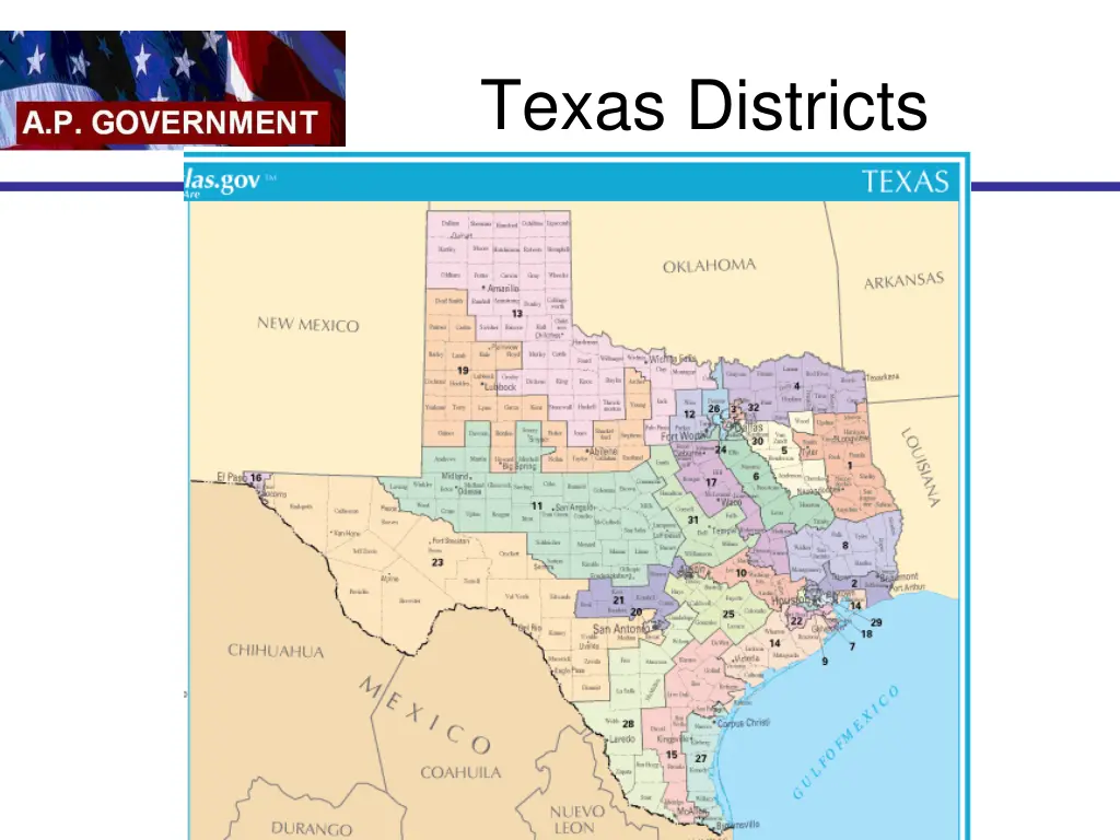 texas districts