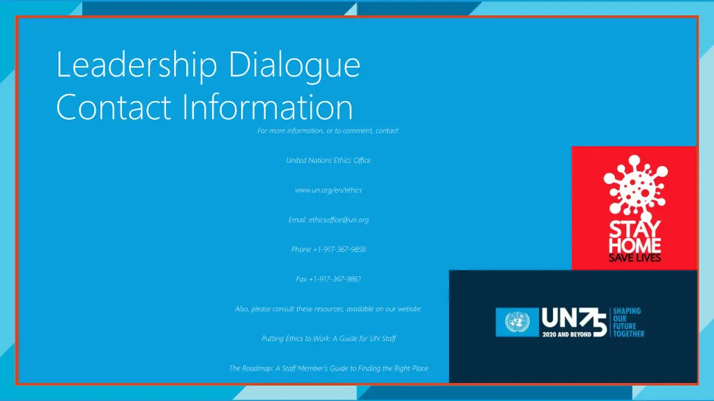 leadership dialogue contact information