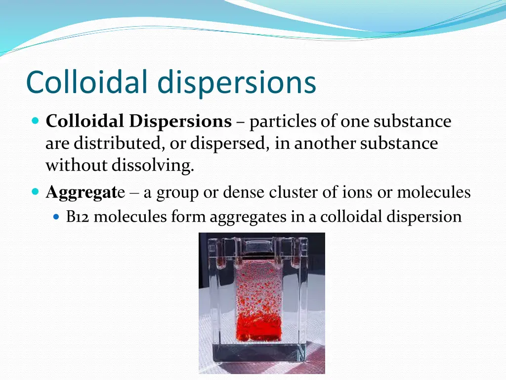 colloidal dispersions