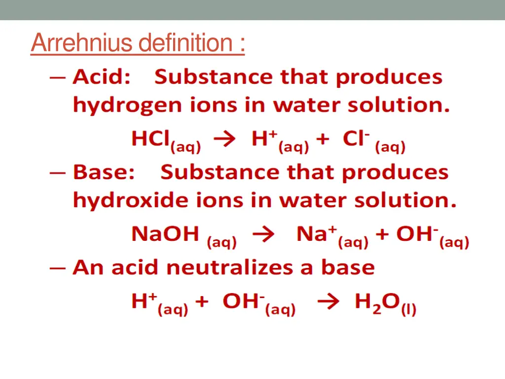 arrehnius definition