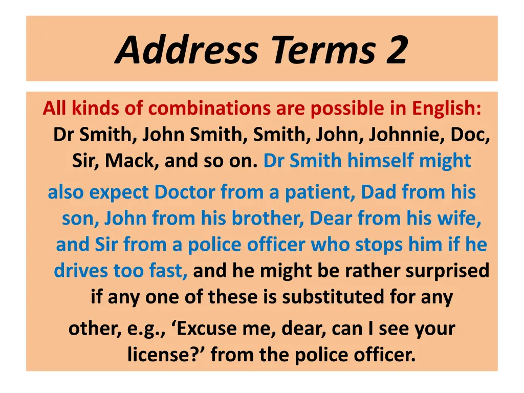 address terms 2