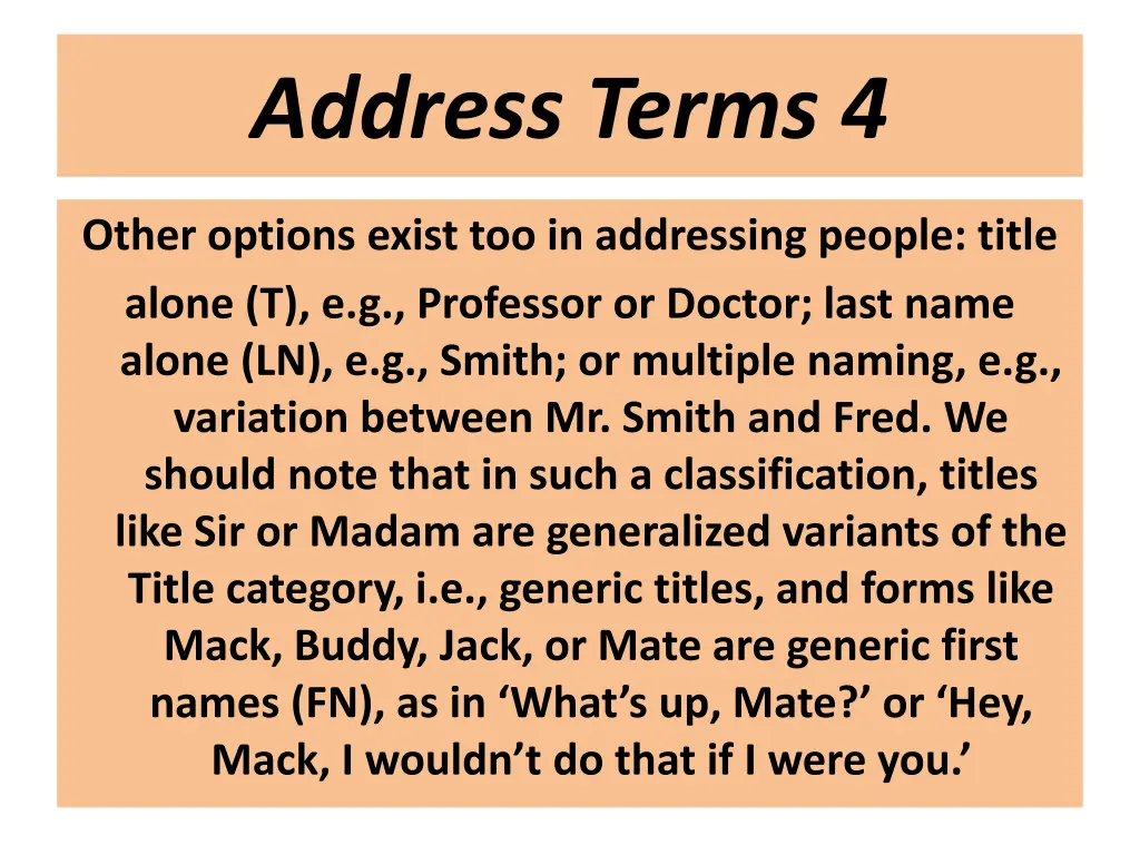 address terms 4