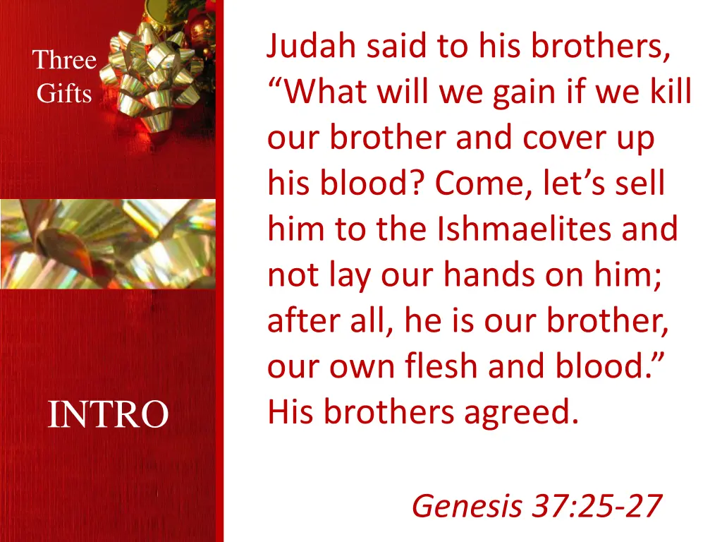 judah said to his brothers what will we gain