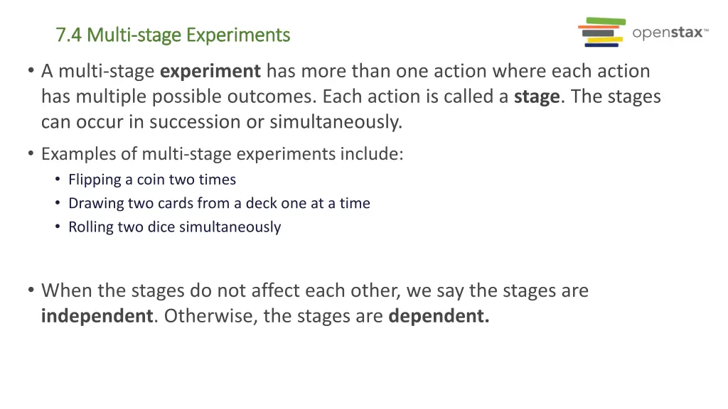 7 4 multi 7 4 multi stage experiments stage