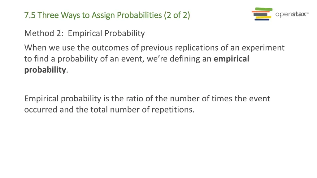 7 5 three ways to assign probabilities 1