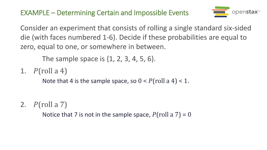 example example determining certain