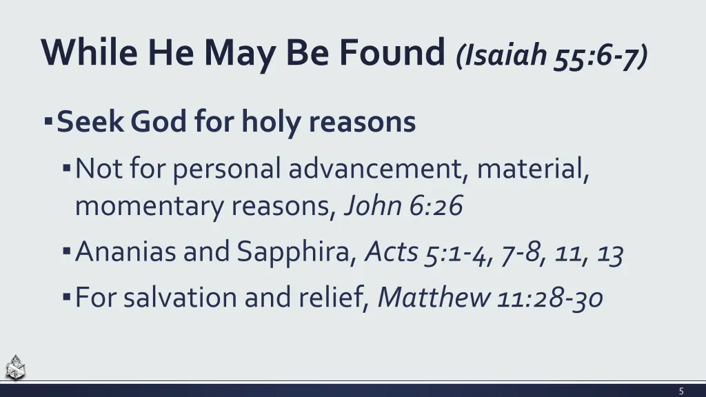 while he may be found isaiah 55 6 7 1