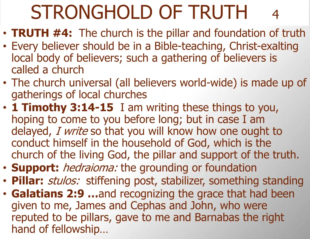 stronghold of truth 4