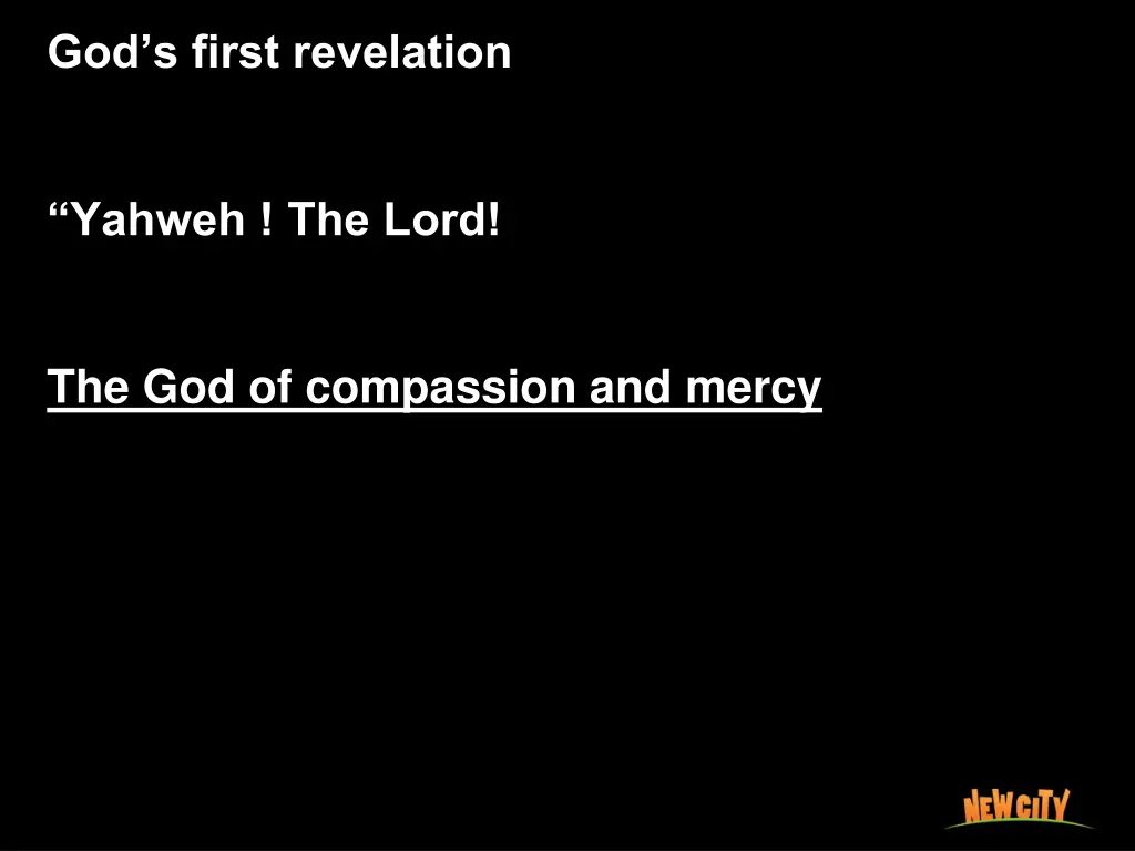 god s first revelation