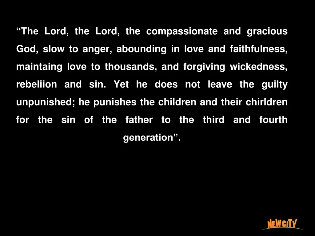 the lord the lord the compassionate and gracious