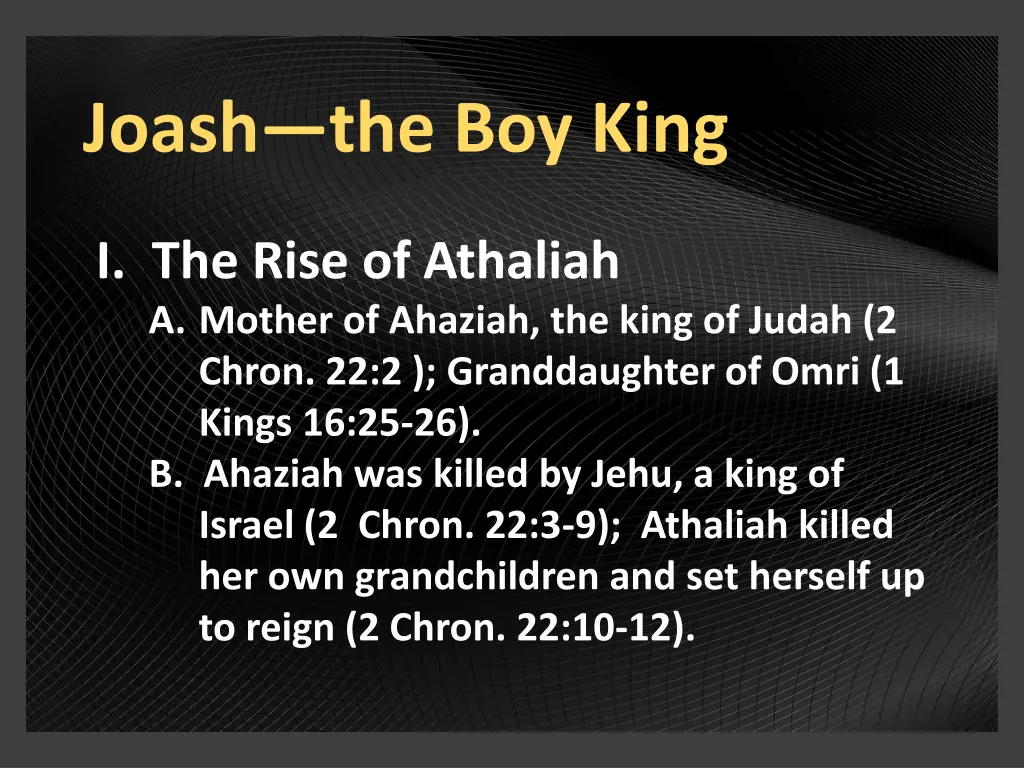 joash the boy king