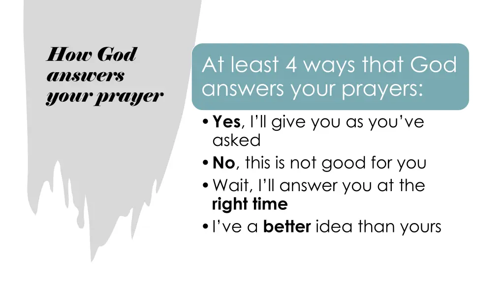 how god answers your prayer