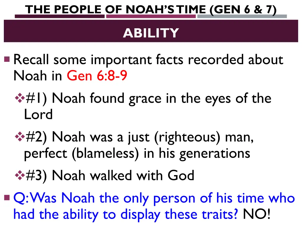 the people of noah s time gen 6 7 2