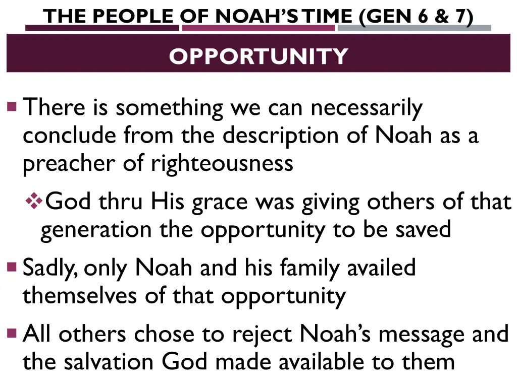 the people of noah s time gen 6 7 4