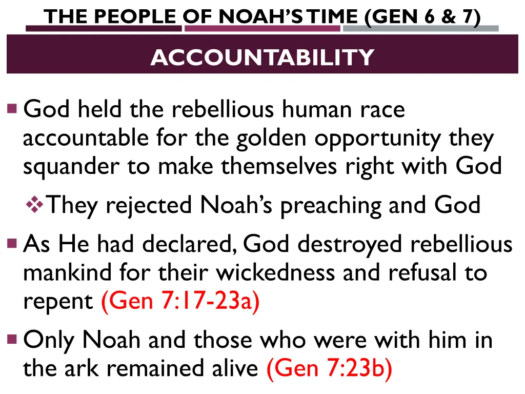 the people of noah s time gen 6 7 6