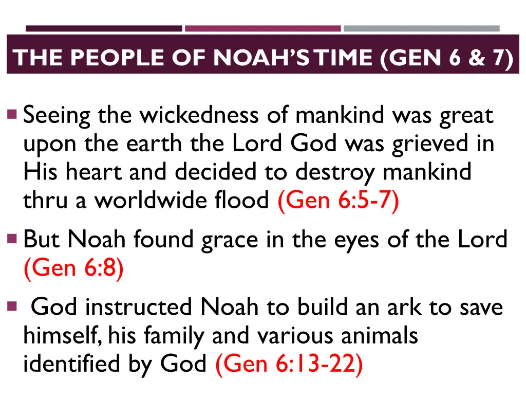 the people of noah s time gen 6 7