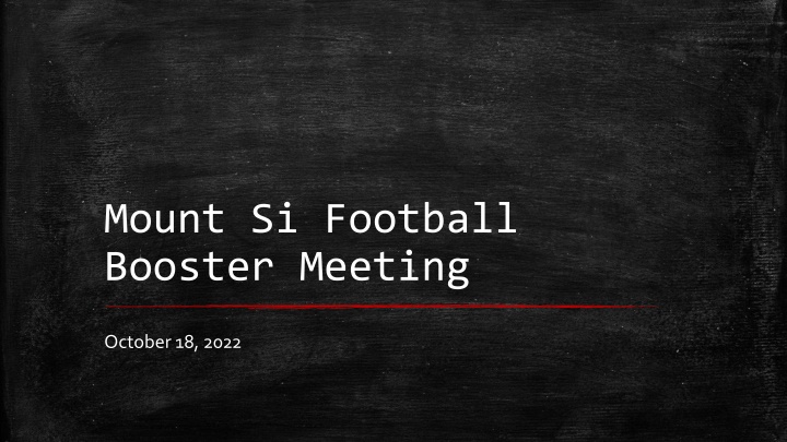 mount si football booster meeting