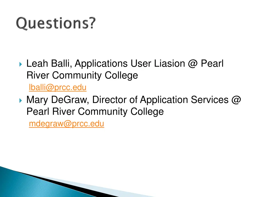 leah balli applications user liasion @ pearl