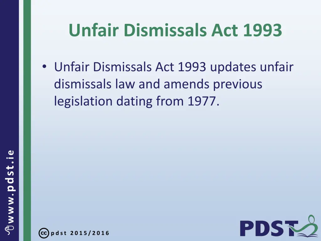 unfair dismissals act 1993