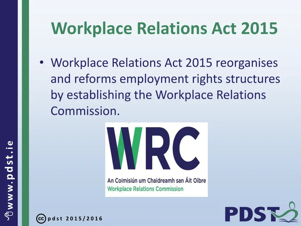 workplace relations act 2015