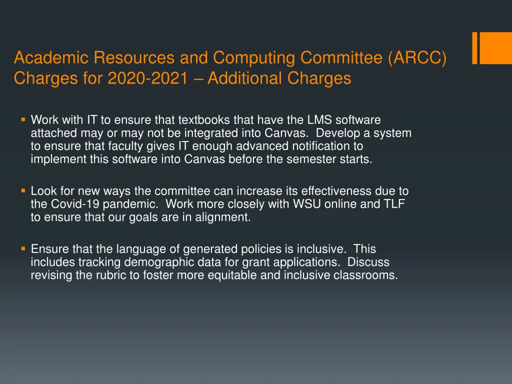 academic resources and computing committee arcc 2