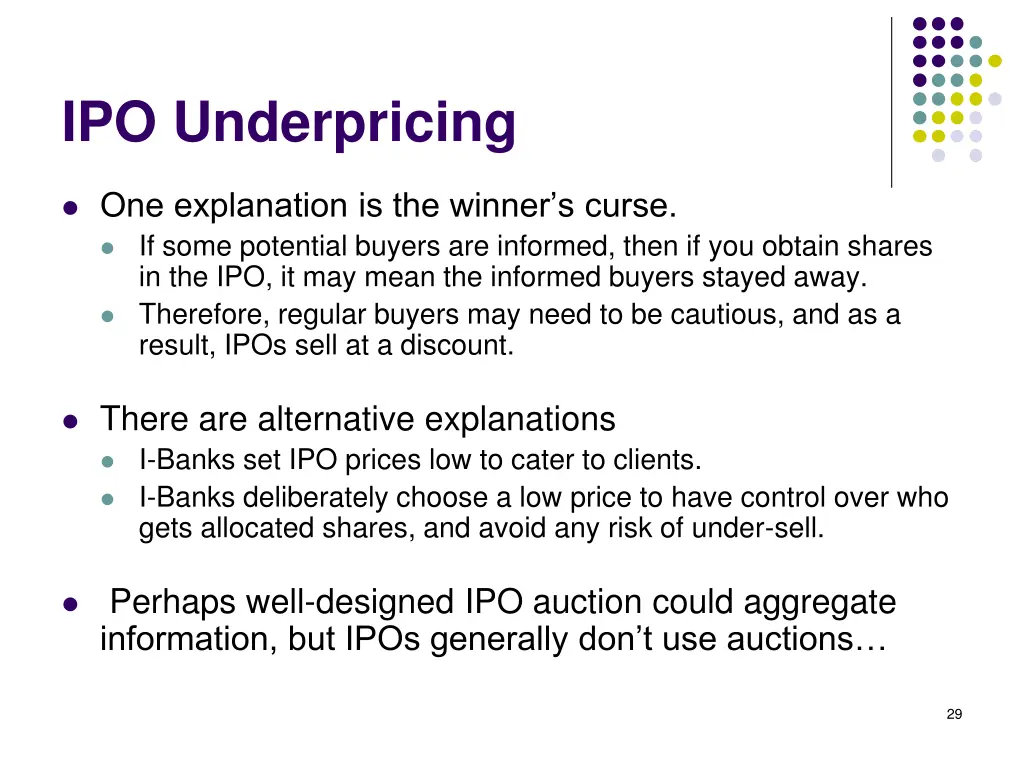 ipo underpricing