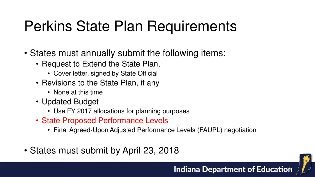 perkins state plan requirements 3